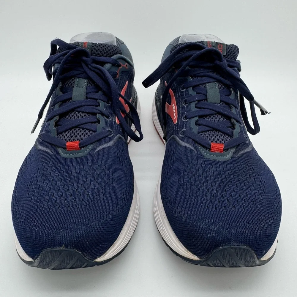 Brooks Beast 20 Navy Blue/Red Athletic Sneaker Size 10 - Picture 3 of 12